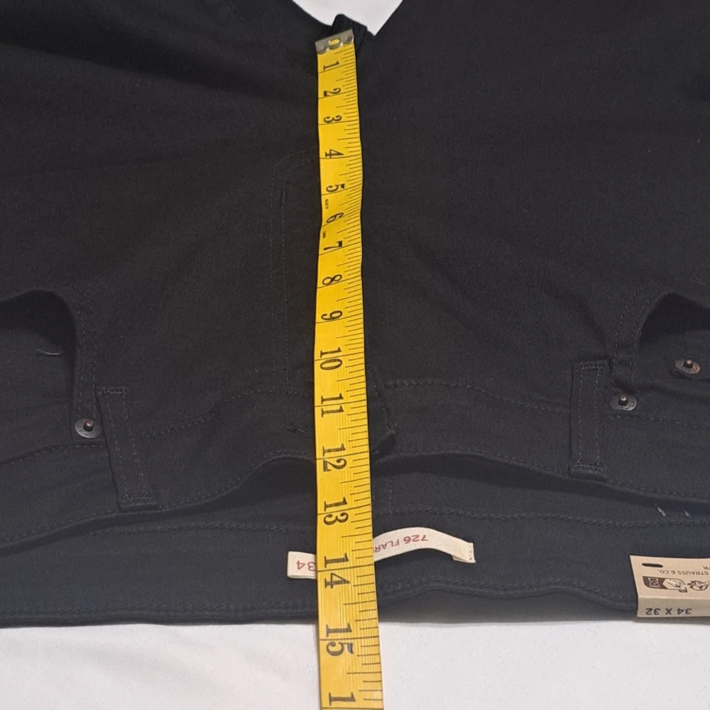 Levi's Women's 726 High-Rise Flare  Stretch  Denim Jeans Black 34 X 32 NWT - Picture 15 of 15